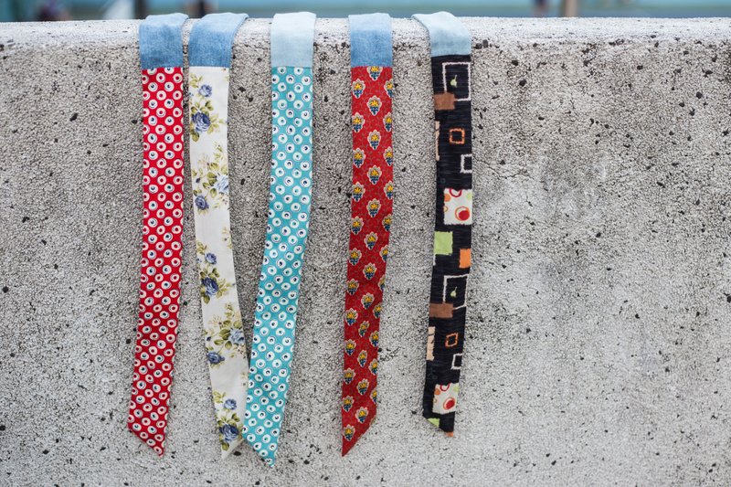 莉莉萝丝 / 蓝玫瑰 / 软铁丝 铁丝 发带 发箍 - 发带/发箍 - 棉．麻 