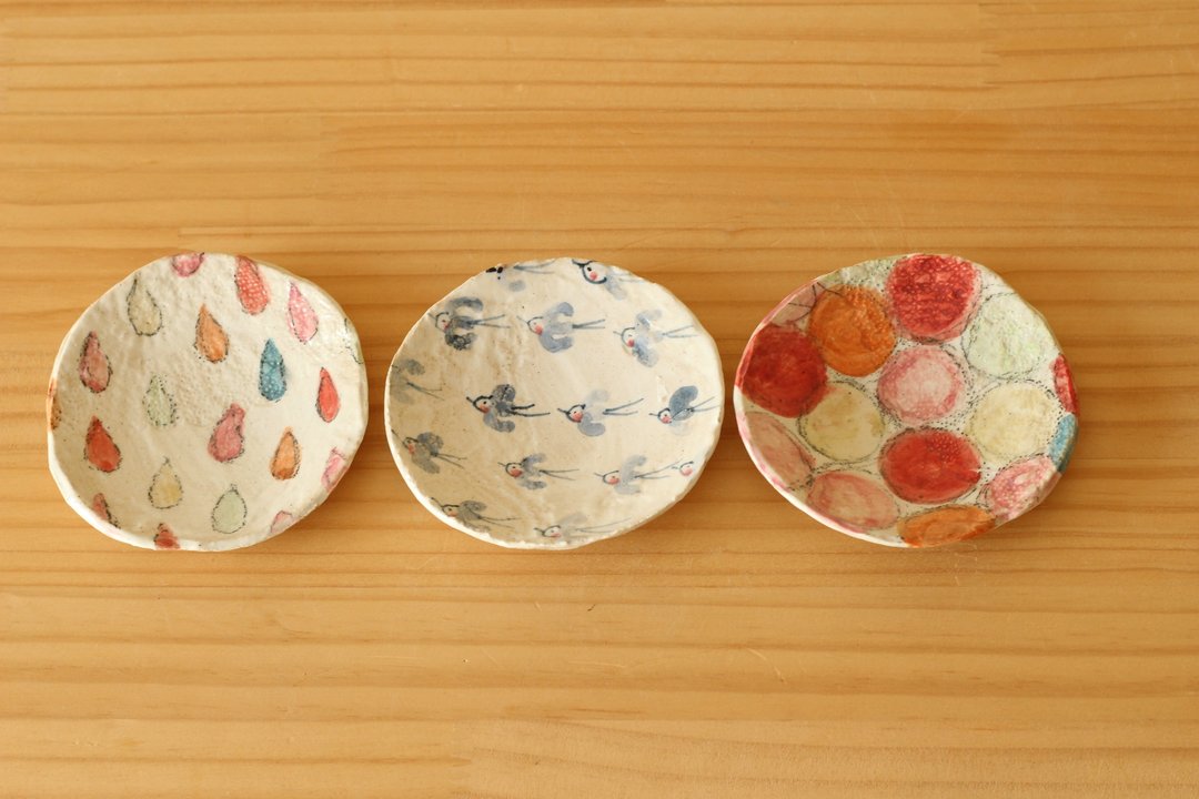 Made-to-order colorful plates. - 盘子/餐盘/盘架 - 羊毛 多色