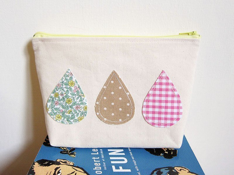 笔袋 化妆包 秋日雨滴 - 铅笔盒/笔袋 - 其他材质 