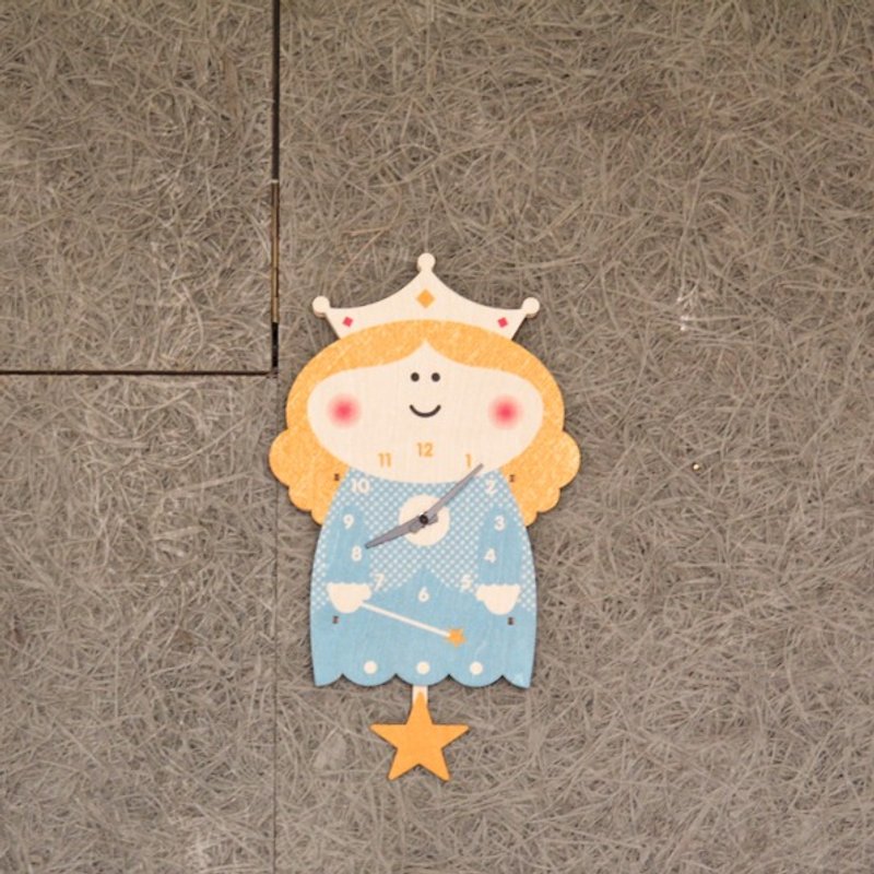 modern moose-3D挂钟、摆钟-公主图样 时钟 - 时钟/闹钟 - 木头 黑色