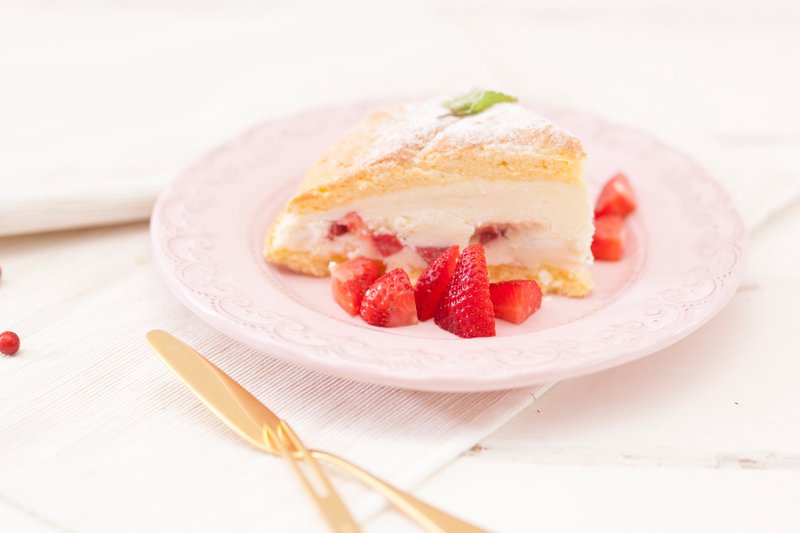 【天使的汤匙】草莓黛莉丝蛋糕 - 咸派/甜派 - 新鲜食材 红色