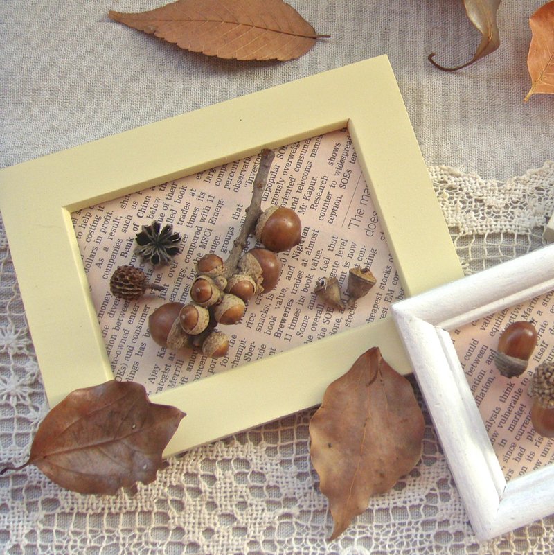 秋天の果实相框 装饰小物  限量商品!!! - 植栽/盆栽 - 植物．花 咖啡色