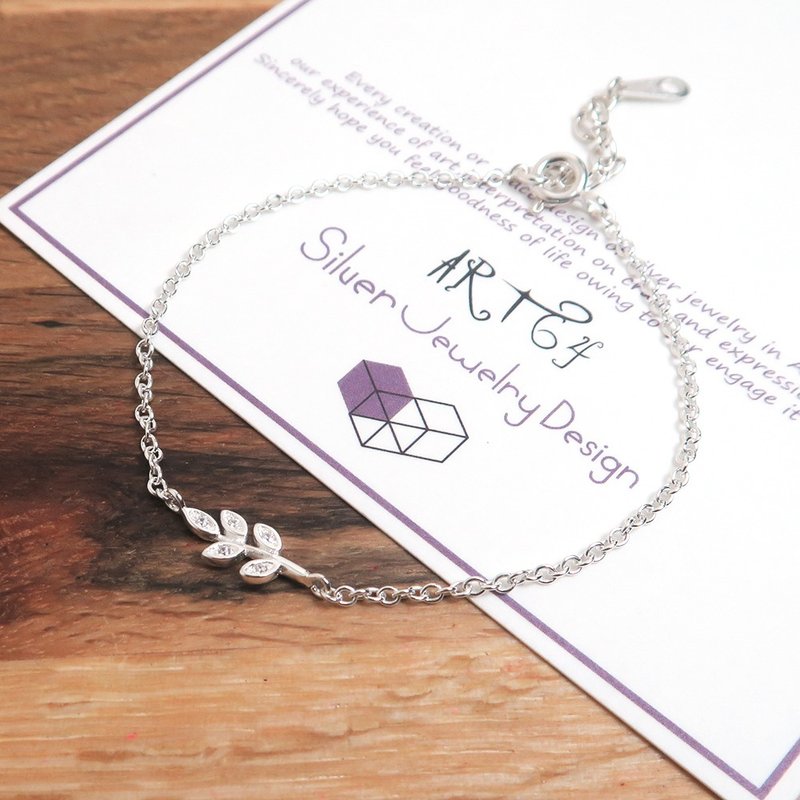 925纯银手链-点点露珠手链 - 手链/手环 - 纯银 白色