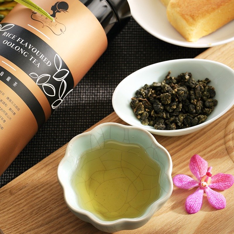 【午茶夫人】阿里山米香乌龙茶(90g/罐)│调和台梗9号米·浓浓米香味 - 茶 - 其他材质 咖啡色