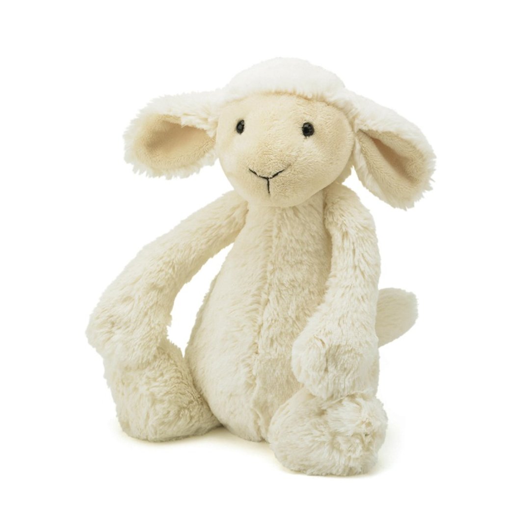 Jellycat Bashful Lamb 小羊 18cm - 玩偶/公仔 - 棉 白色