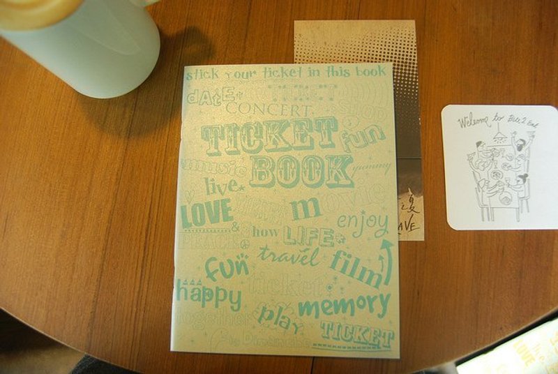 迪梦奇 - 珍藏回忆票根纪录本复刻版 - 蓝绿 ▲绝版品▲ - 笔记本/手帐 - 纸 蓝色