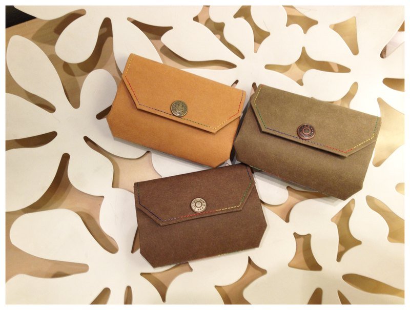 【a n y m o r e】纸制钱包NO.1–素色 - 零钱包 - 纸 多色