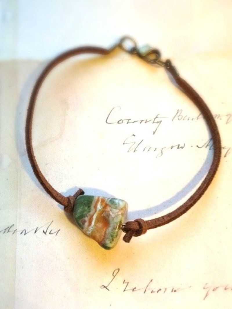 ﹉karbitrary﹉ ▲ ---✙--- 毕卡索天然石手环   情人节 礼物 - 手链/手环 - 宝石 咖啡色