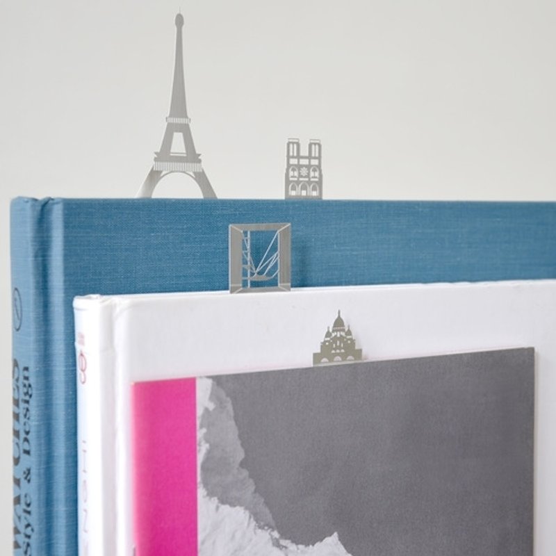 金属迷你城市书签－巴黎天际线 - 贴纸 - 其他金属 灰色
