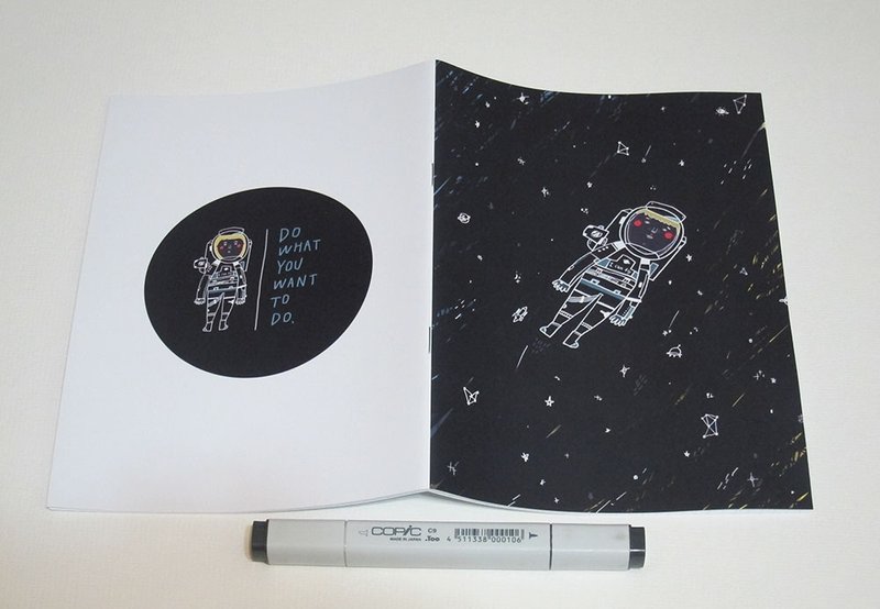 Do what you want to do./ 骑马钉笔记本 - 笔记本/手帐 - 纸 蓝色