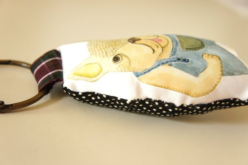 【针线球】法令狗布做钥匙环/吊饰 - 吊饰 - 其他材质 