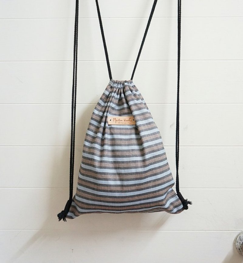 ☚ 带少少也可出门 _ 后背束口包 _ 轻便线条款 ☛ - 侧背包/斜挎包 - 其他材质 蓝色