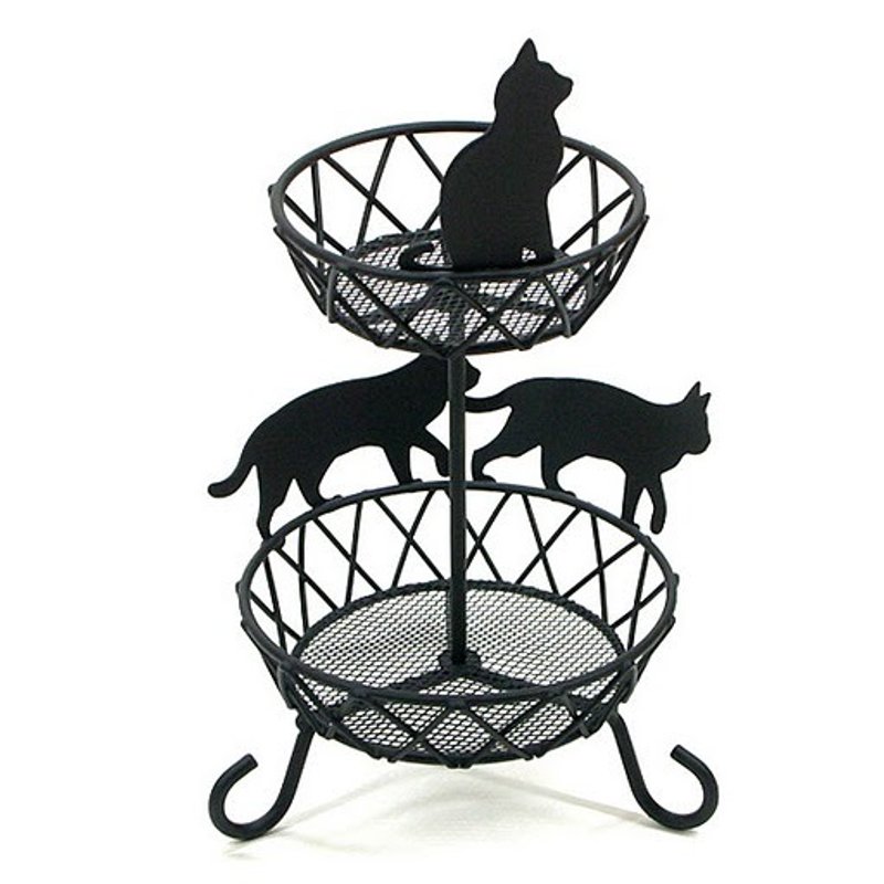 日本 黑猫饰品塔 - 收纳用品 - 其他材质 黑色