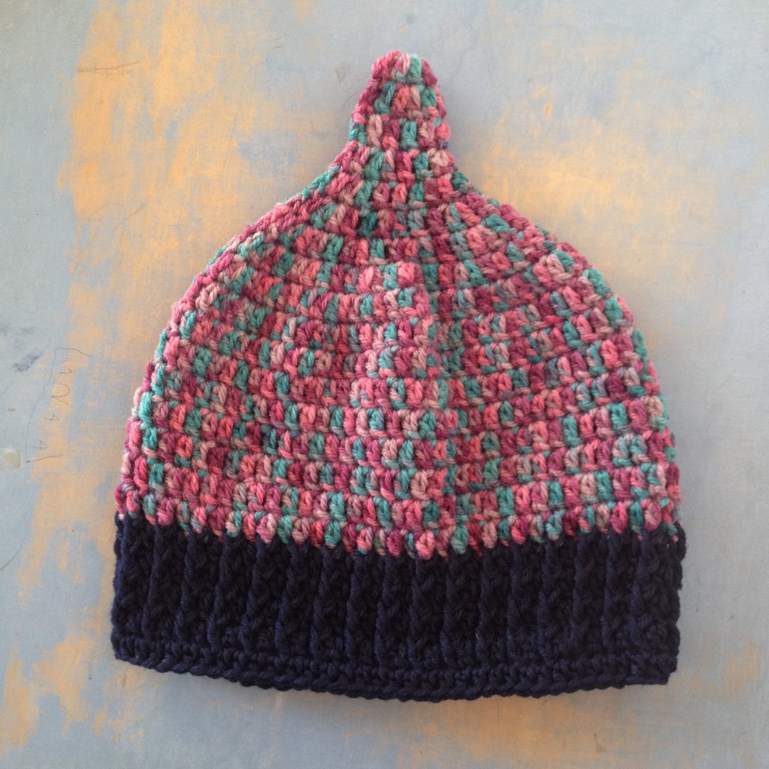 Retro　Rainbow LL australia pixie gnome kobito beanie natural nature unique stripe grey gray mountain hiking picnic  marin ocean beach shopping couple - 帽子 - 其他材质 多色
