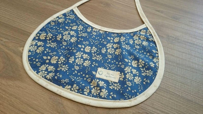 英国经典蓝·婴儿围兜 - 围嘴/口水巾 - 其他材质 蓝色