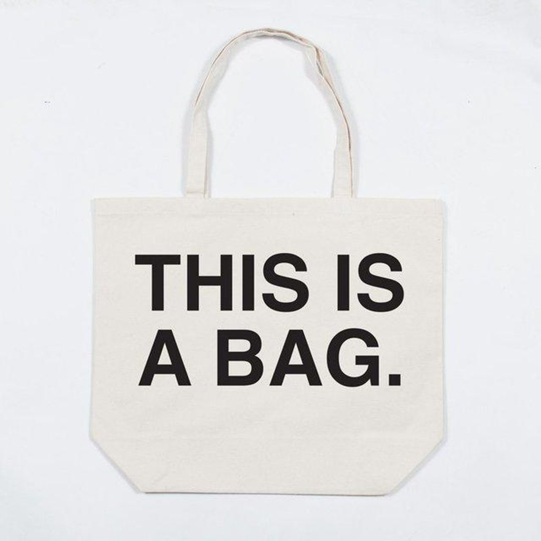 THIS IS A BAG. Tote bag canvas Tcollector - 手提包/手提袋 - 棉 多色