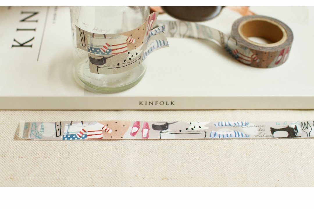 fion stewart日本制和纸胶带-04日常simple life） - 纸胶带 - 纸 卡其色