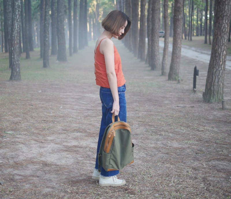 WEEK'N BACKPACK - MILITARY GREEN - 后背包/双肩包 - 其他材质 绿色