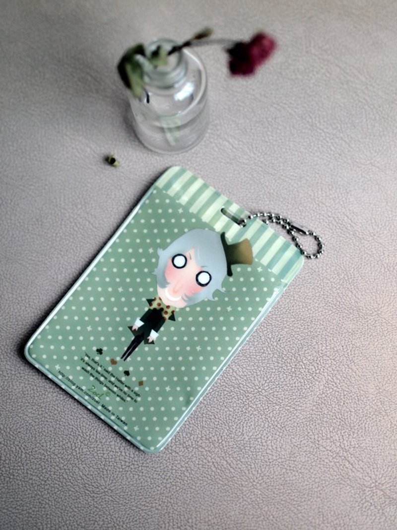 【ZoeL's WonderLand】MIT票卡夹*疯狂帽商MadHatter*自创Alice爱丽丝插画 - 证件套/卡套 - 塑料 绿色