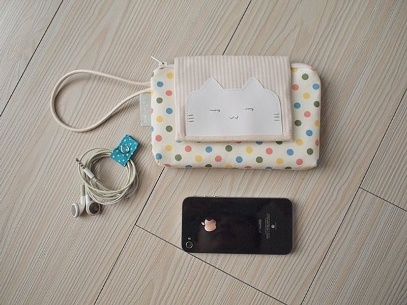 hairmo。斜眼猫拉链附盖行动电源套/护照套/存折/手机保护套 - 其他 - 其他材质 多色