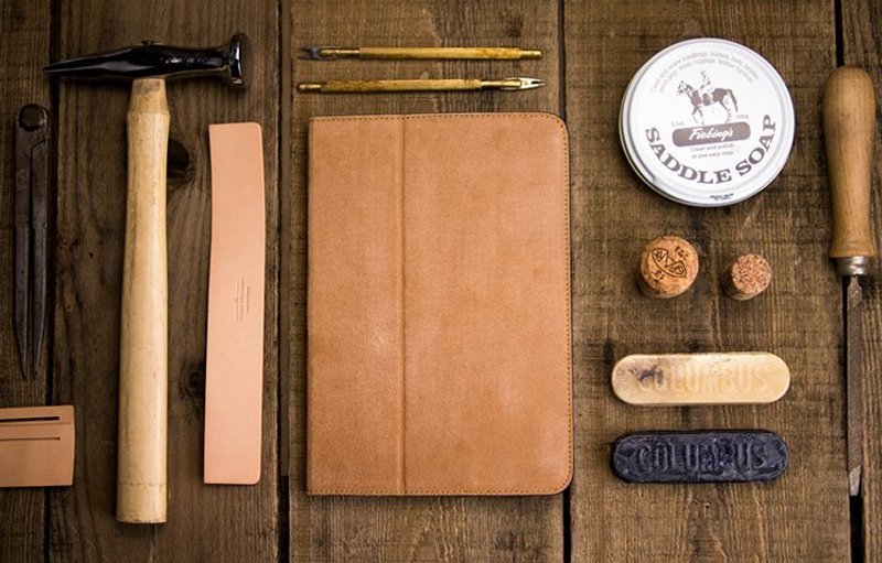 alto iPad mini 2/3 case 真皮保护套，Furbo mini - 卡其色 [可定制雷雕文字，需另外加购] 皮革 Leather Case - 其他 - 真皮 卡其色