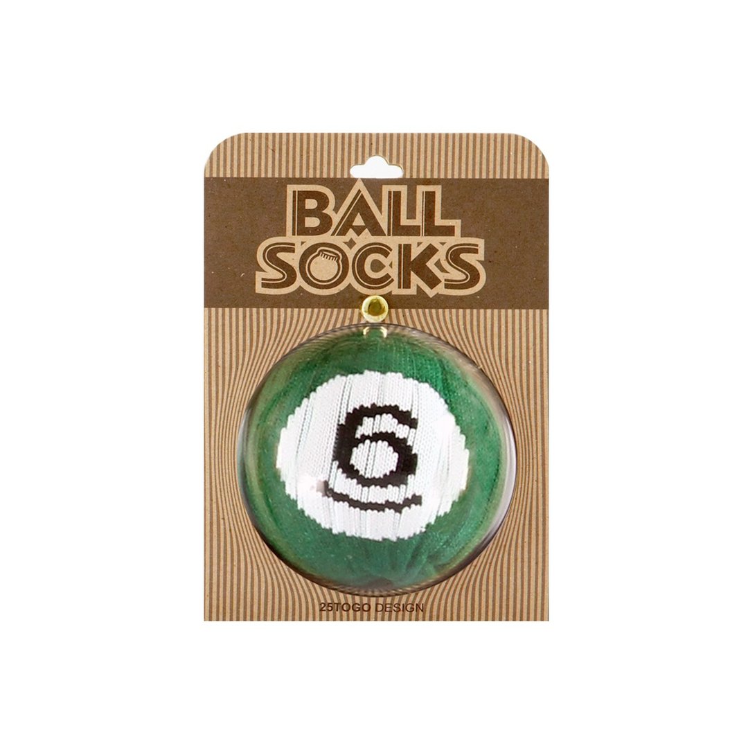 POOL BALL SOCKS 撞球袜6号球 - 袜子 - 棉 绿色