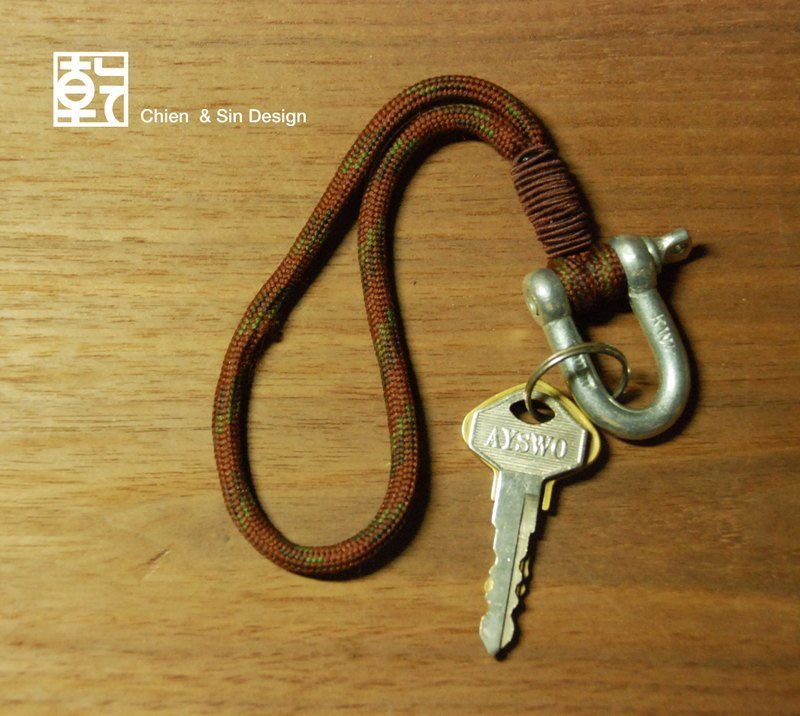 工业U型环 钥匙圈 - 手链/手环 - 其他金属 咖啡色