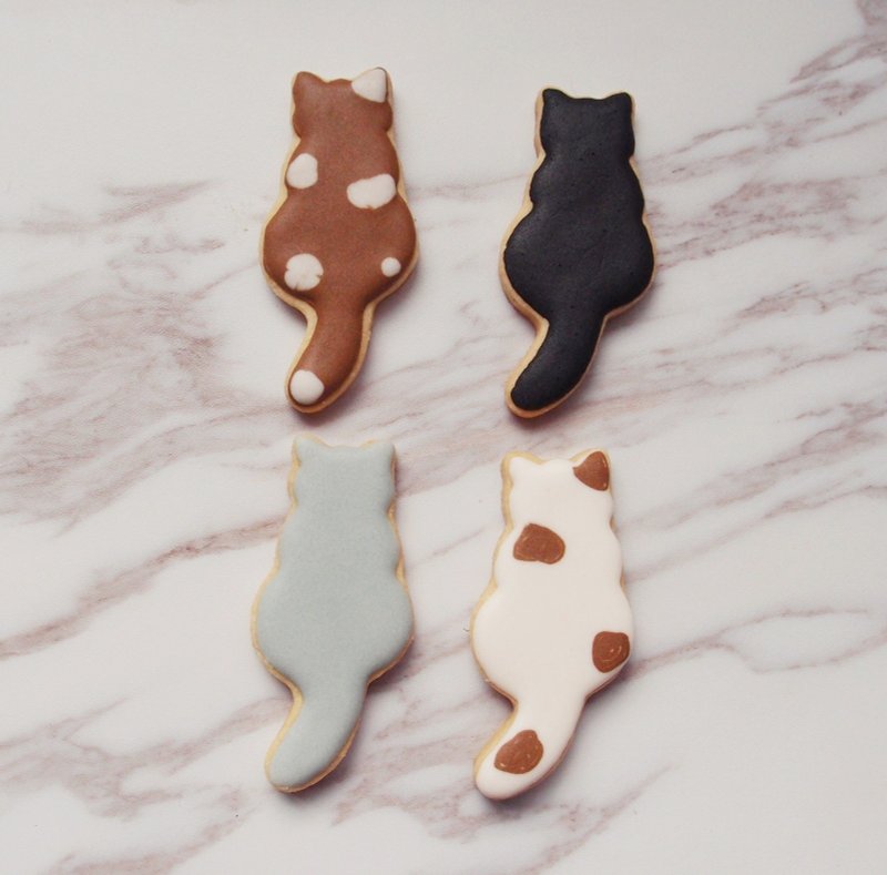 猫自清 【 背影 】 糖霜饼干 (5片入) - 手工饼干 - 新鲜食材 