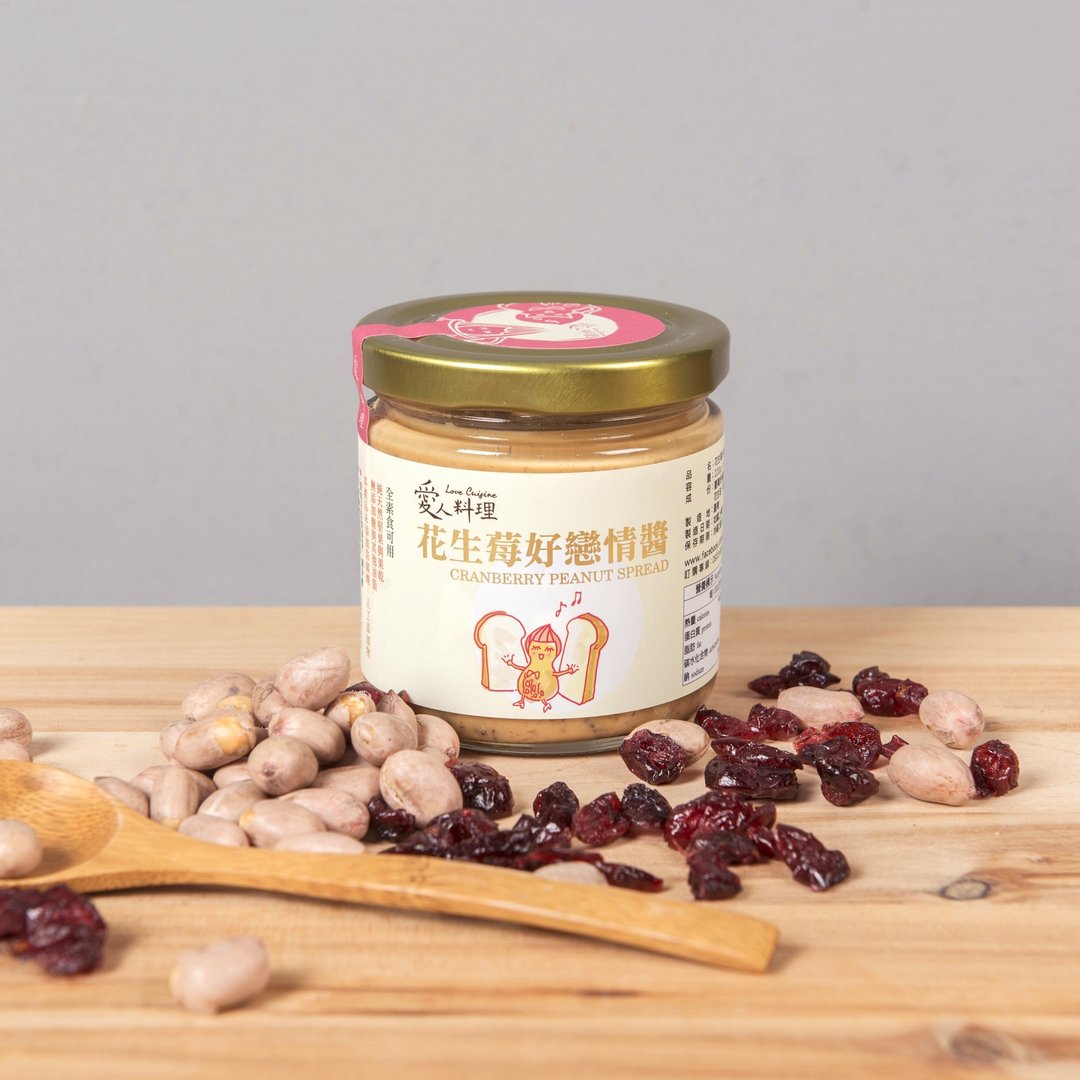‘爱人料理’花生莓好恋情酱 - 果酱/抹酱 - 新鲜食材 粉红色