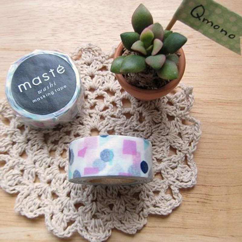 maste Masking Tape 和纸胶带 Multi系列【彩色几何-海军蓝 (MST-MKT19-NV)】 - 纸胶带 - 其他材质 多色
