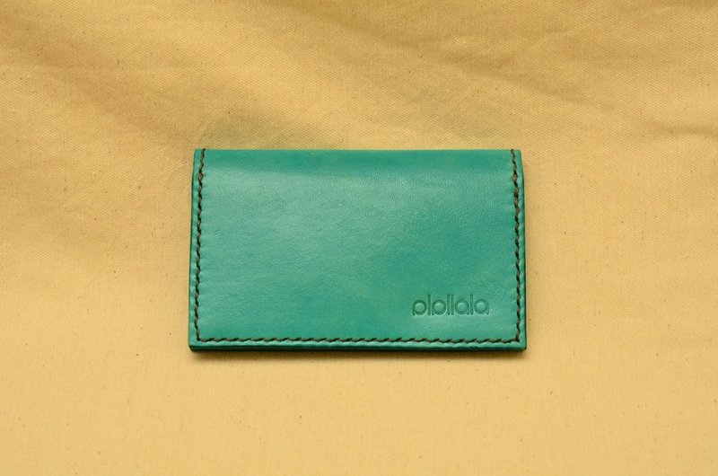 Slim Card Pack 票证夹 / 潮水蓝 - 证件套/卡套 - 真皮 蓝色