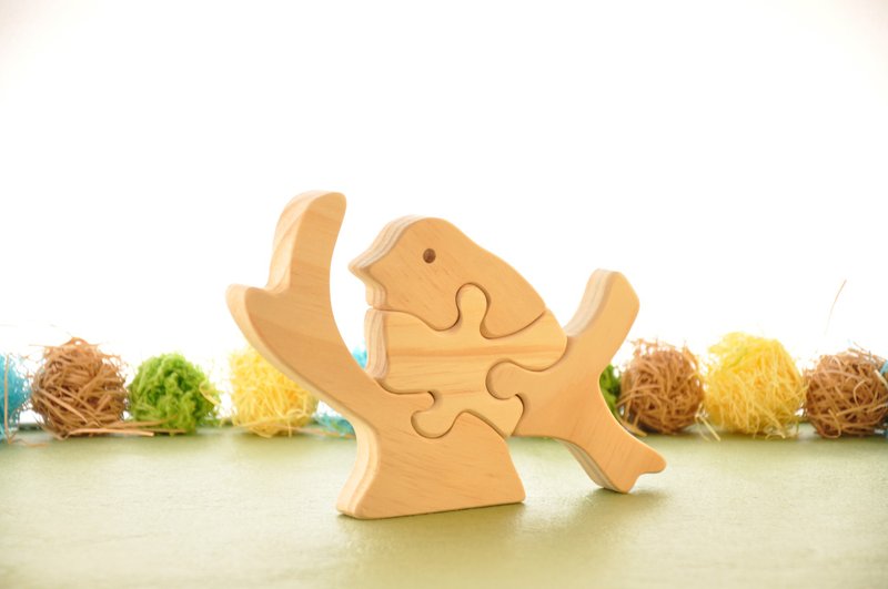 原木木作拼图 - 多款造型 - 拼图 - 木头 咖啡色