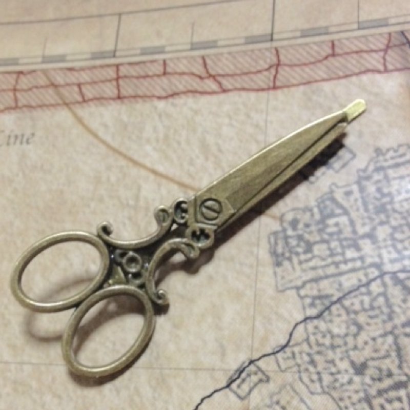 裁缝剪刀 发夹 - 发饰 - 其他金属 咖啡色