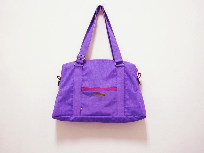 3WAY中型波士顿包/防水款(订制款可讨论、宝蓝已售完) - 侧背包/斜挎包 - 防水材质 紫色