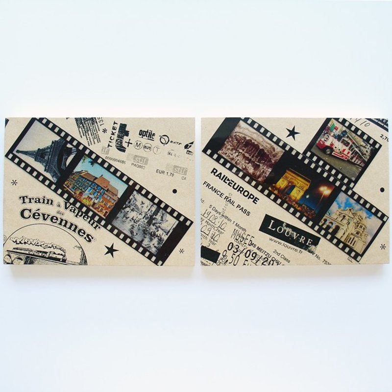 正片概念手工笔记本 - 巴黎 (小本) - 笔记本/手帐 - 纸 