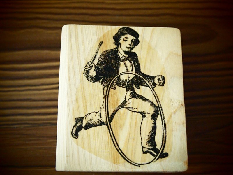 School boy 美国手工橡皮印章:Made in USA - 木工/竹艺/纸艺 - 木头 黑色