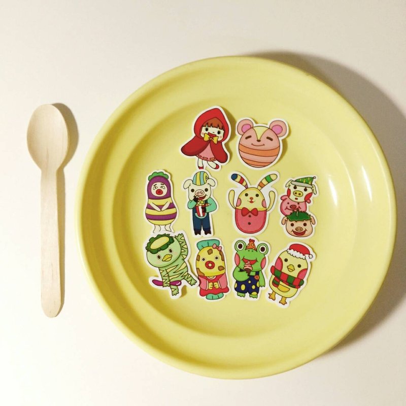 来自童话好朋友 / 贴纸包 - 贴纸 - 纸 紫色