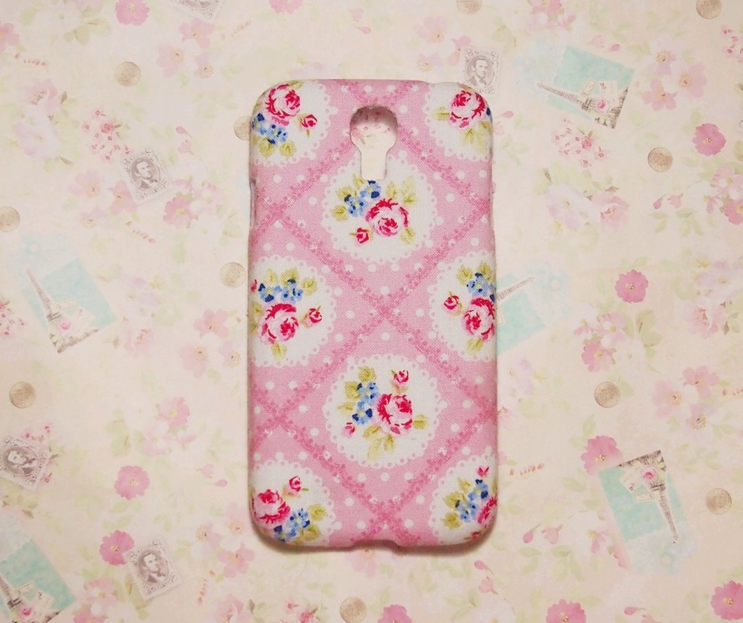 布艺 粉色玫瑰小碎花 手机壳 保护壳 手机套 华硕 Asus Zenfone 4 Zenfone 5  Zenfone 6  HTC One M9 M8 One 2 mini - 手机壳/手机套 - 其他材质 粉红色