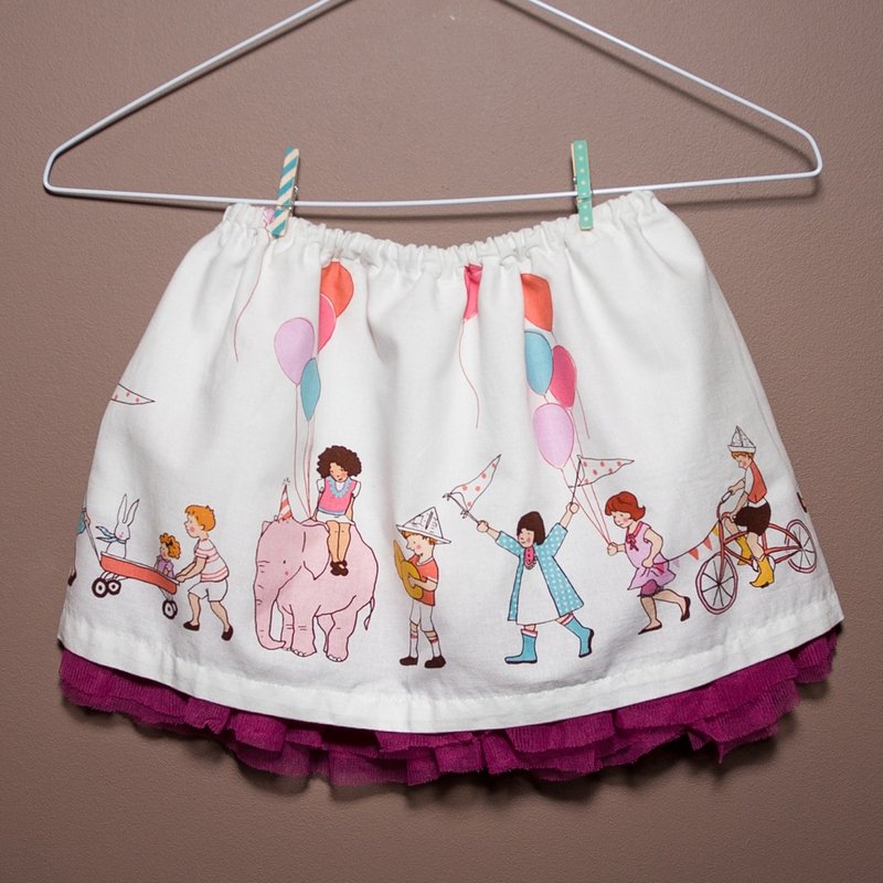 夏日嘉年华 Summer parade 短裙 - 其他 - 棉．麻 粉红色