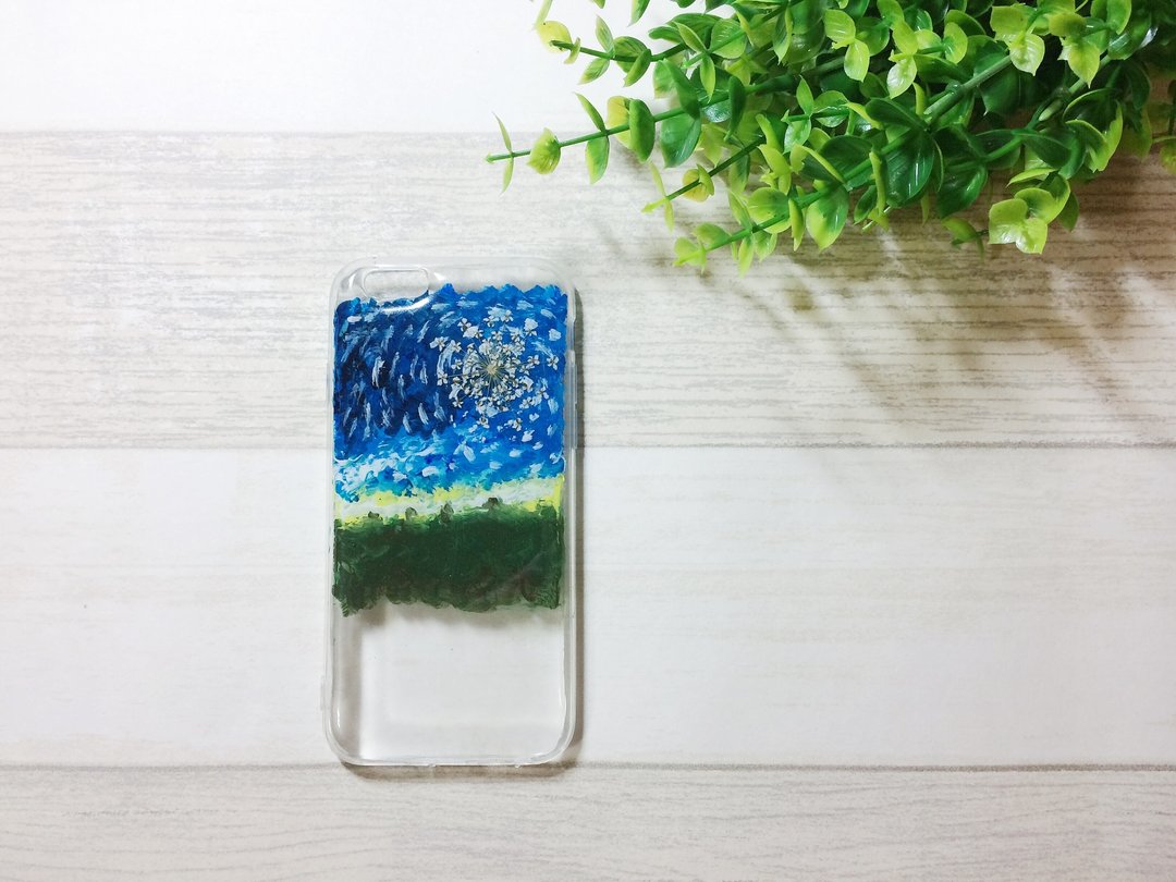 [油画干花系列- Starry Night]手机壳 iphone 5/5s/SE/6/6s/6 plus/6s plus/7/7plus/Samsung S4/S5/S6/S6Edge/S7/S7Edge/Note3/Note4/Note5 - 手机壳/手机套 - 塑料 