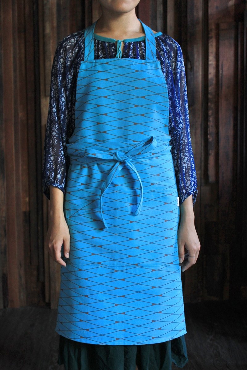 全身半身围裙/天空蓝 - 围裙 - 其他材质 蓝色