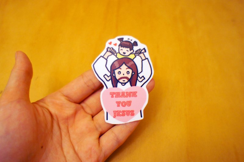 耶稣贴纸　2款一包 - 贴纸 - 防水材质 