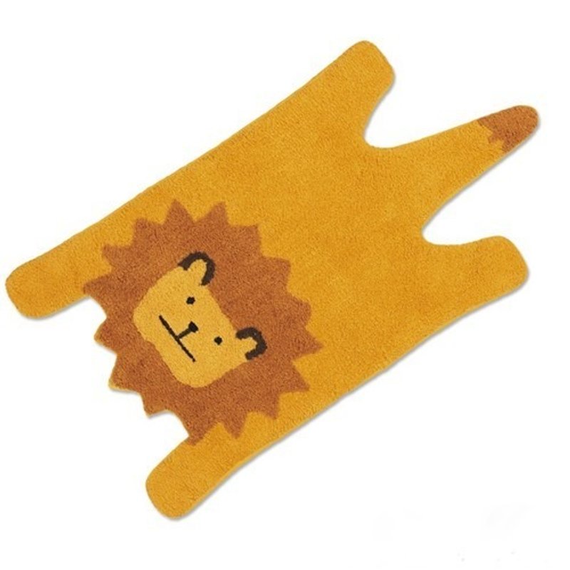 Safari 非洲狮全身花纹造型地垫 - 摆饰 - 棉．麻 黄色