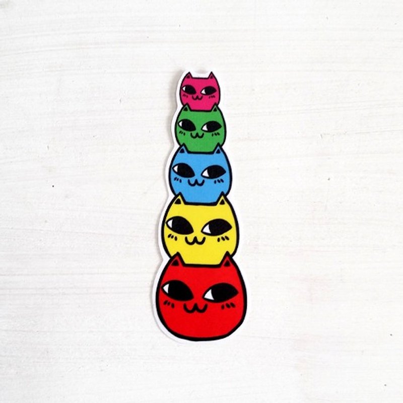 逗趣到处贴防水贴纸-大头猫 - 贴纸 - 防水材质 红色