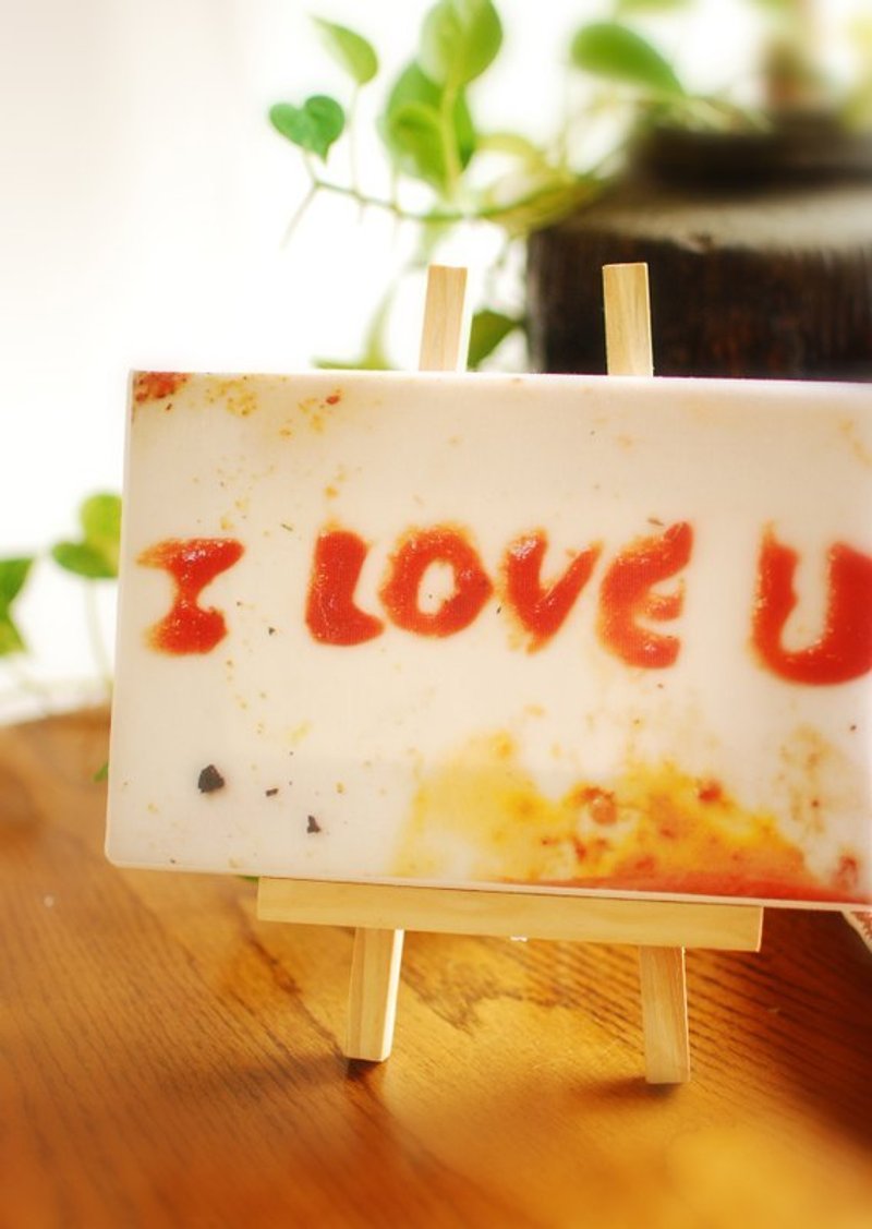 I LOVE U - 海报/装饰画/版画 - 木头 红色