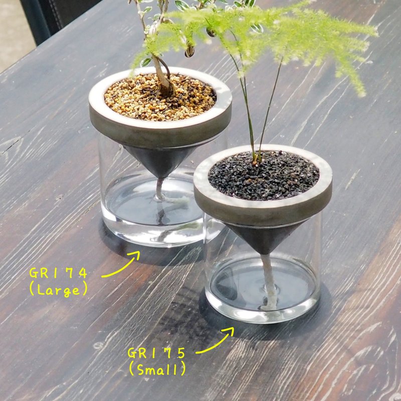 Greenology 水泥自动吸水花器 (小) - 防蚊用品 - 水泥 灰色