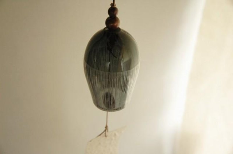 Bottom black wind chimes - 摆饰 - 玻璃 黑色