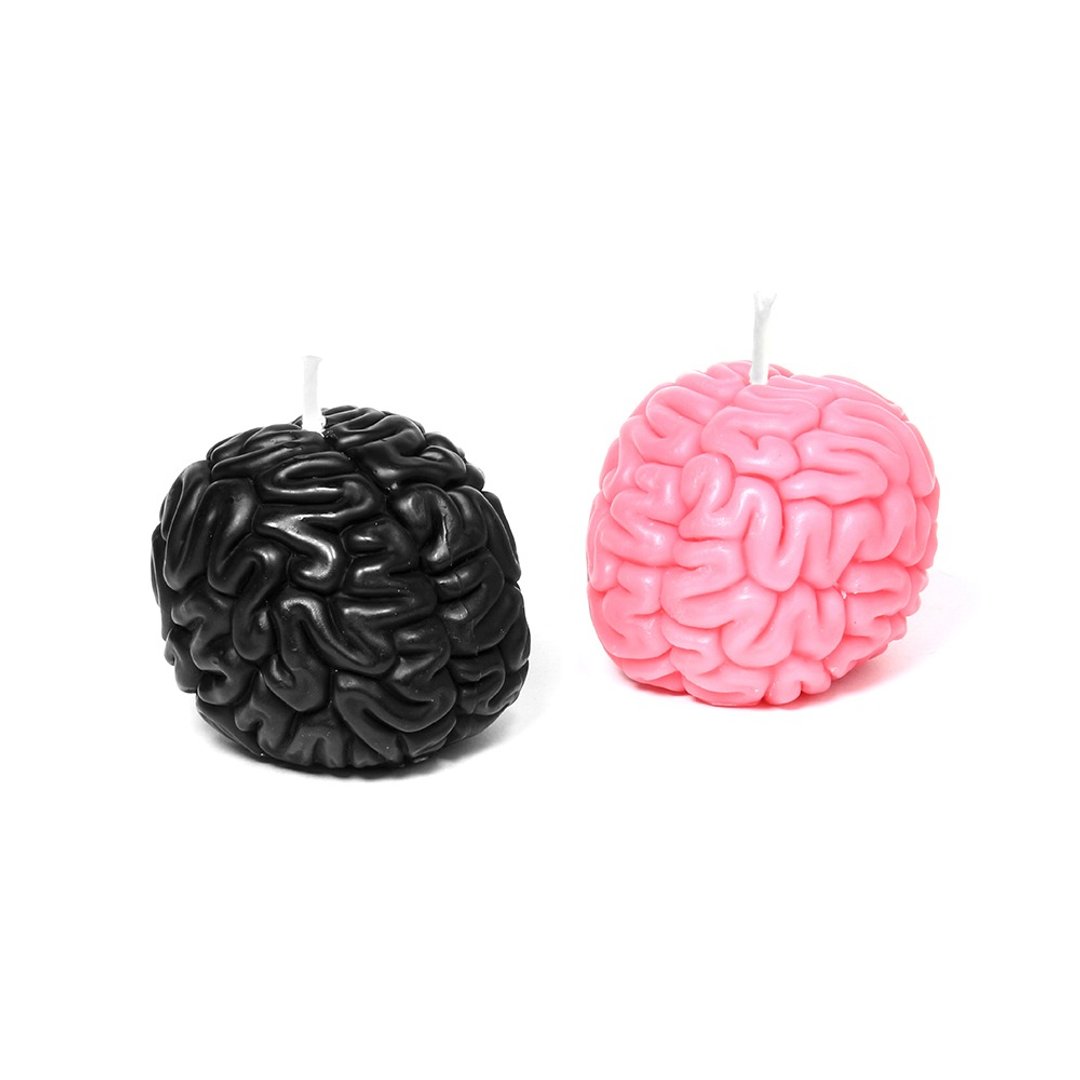 I Got Brain - Brain 脑袋香氛造型蜡烛 - 蜡烛/烛台 - 蜡 黑色