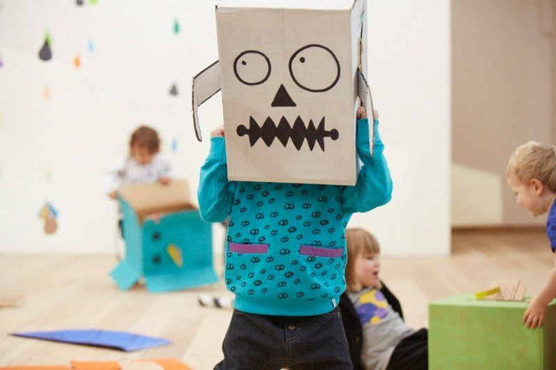 蓝色满版黑毛球眼睛上衣 - 其他 - 棉．麻 蓝色