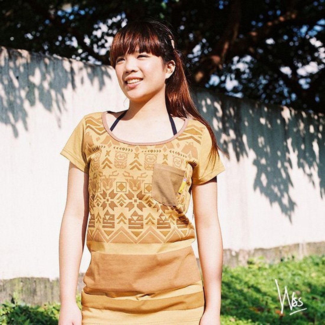 【零码特价】拜访森林 女版T-SHIRT - 女装 T 恤 - 棉 咖啡色
